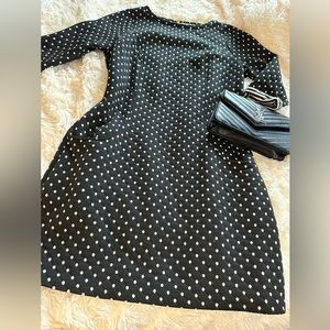 Boden knit dress with polka dots — size 10